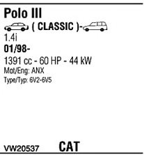 FONOS VW20537 Exhaust System